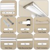 Silent Double Curtain Track Ceiling Mount 6'/8'/10'/12'/15', Wide 4" White