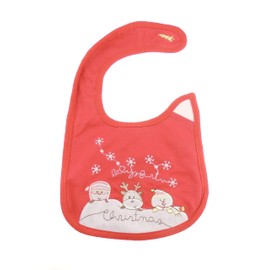 Cute Unisex Baby Girls Boys Babies Newborn 3 6 9 Months Essentials Infant Childrens Kids Everyday Feeding Weaning Teething Bandana Burp Cloth Dribble Bib My First Christmas Snowman Santa Reindeer