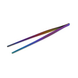 Pinza de precisión Recta 30 cm para Chef PRO, de Emplatado/Montaje/Plating/Repostería/Mixología/Barman/Barbacoa/barbecue/parrila Acero Inoxidable Offset All Right chef tool's (Tornasol)