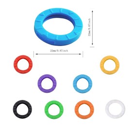 FYACCD Key Caps Covers, 8 Pieces Flexible Key Cover, Assorted Colors Keycaps, Easy Identifying Door Key