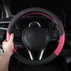 Follicomfy Auto Car Leather Steering Wheel Cover Anti Slip Wrap