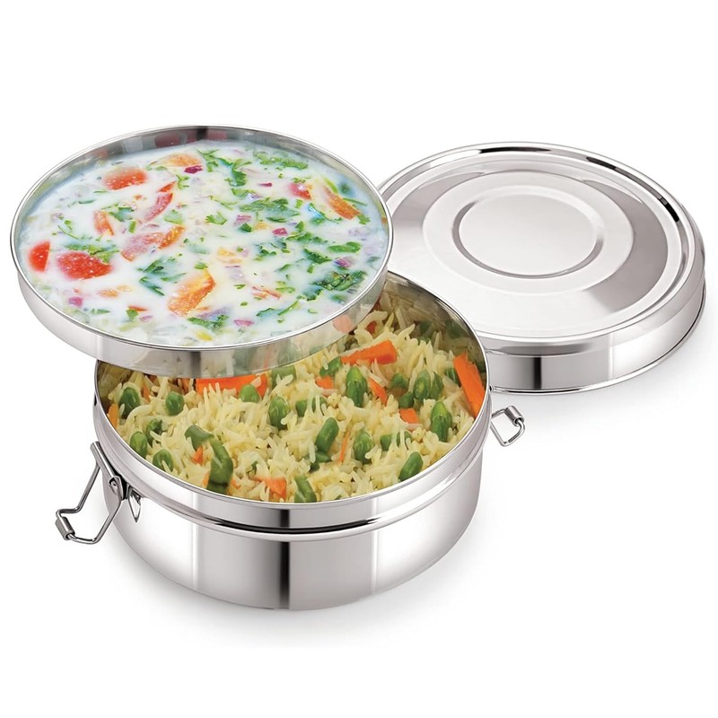 LS Kitchen - Stainless Steel Lunch Box - 2-Piece Lunch