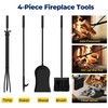 AMAGABELI GARDEN & HOME Firewood Rack Indoor with Tools 5-Piece