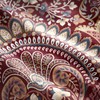 Dreams & Drapes - Maroon Jacobean Duvet Cover - Single
