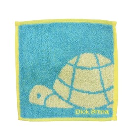 Marushin Mini Towel, Miffy, Mamemame Turtle 5805018900, Approx. 5.9 x 5.9 inches (15 x 15 cm)