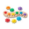 Melissa & Doug Rainbow Caterpillar Gear Toy with 6 Interchangeable
