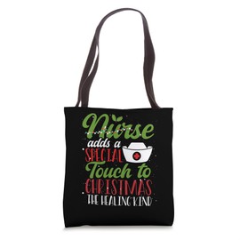 Nursing Christmas Registered Nurse Xmas Day Santa Claus Tote Bag