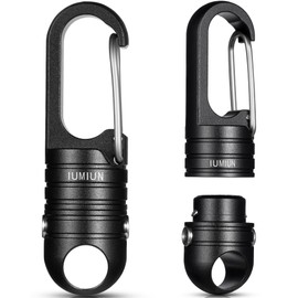 Small Magnetic Quick Release Keychain with Spring Key Clip and Key Ring-2 Button Lock System