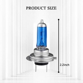 pvotawp - 2 bombillas halógenas H7 para faros delanteroshaz bajohaz altoPX26D12 V100 Wsúper brillantespara conducción de cochepara la mayoría de cochescamiones y SUV (blanco)PVOTAWP-LSD01