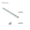 BLCCLOY - 10 soportes de esquina de perfil de extrusión