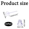 200 Pairs Clear Earrings, Clear Plastic Earring Backs for Sports,