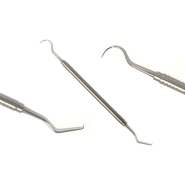 Hook Pick Double Ended Oral Hygiene Dental Explorer Stainless Steel