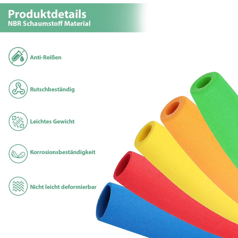 Pack of 10 Foam Grip Hoses, EVA Grip Thickening for