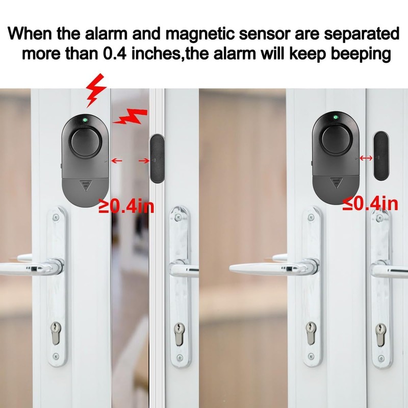 Window and Door Alarm, Door Alarm for Home Security, 120