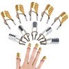 10 PCS Nail Forms Aluminum Nail Art Forms Tips Reusable