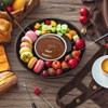 Aoresac Electric Fondue Maker Set With 2 Forks/Removable Serving Tray