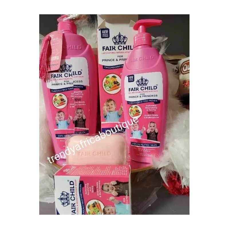 fair child 3pcs. Fair child Natural & moisturizing body milk,