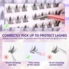 Lash Clusters 80PCS Natural Eyelash Clusters C Curl Wispy DIY