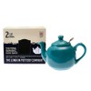 LONDON POTTERY Farmhouse Teapot for 2 Cups, Aqua
