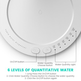 Desktop Water Bottle Dispenser for 5 Gallon Bottle, Portable Electric Water Bottle Pump with Type-C Charging, Smart 7 Levels Water Dispenser Countertop for Home, Office, Outdoor