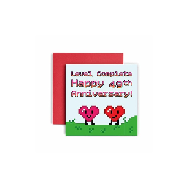Huxters 49th Anniversary – Level Complete Funny Card for Him