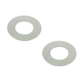 POSH FAITH Motorcycle Supplies Stainless Steel Spacer Shim M10 Thickness 0.01 inch (0.3 mm) (Pack of 2) Outer Diameter: 0.8 inch (20 mm) 902231-02