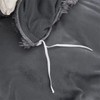 chovy Faux Fur Tie-Dyed Black Gray White Colorful Comforter Sets