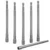 Mesee 6 Pcs Magnetic Nut Setter Driver Bits 6-Inch Extra