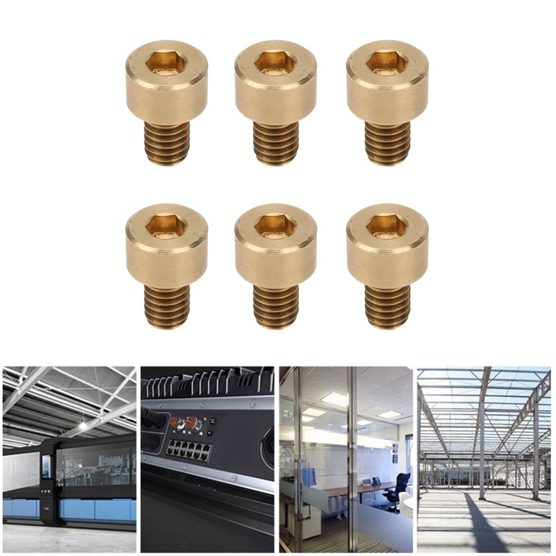 50Pcs Cap Hex Socket Screw Copper Fastener Hardware Tools Industrial