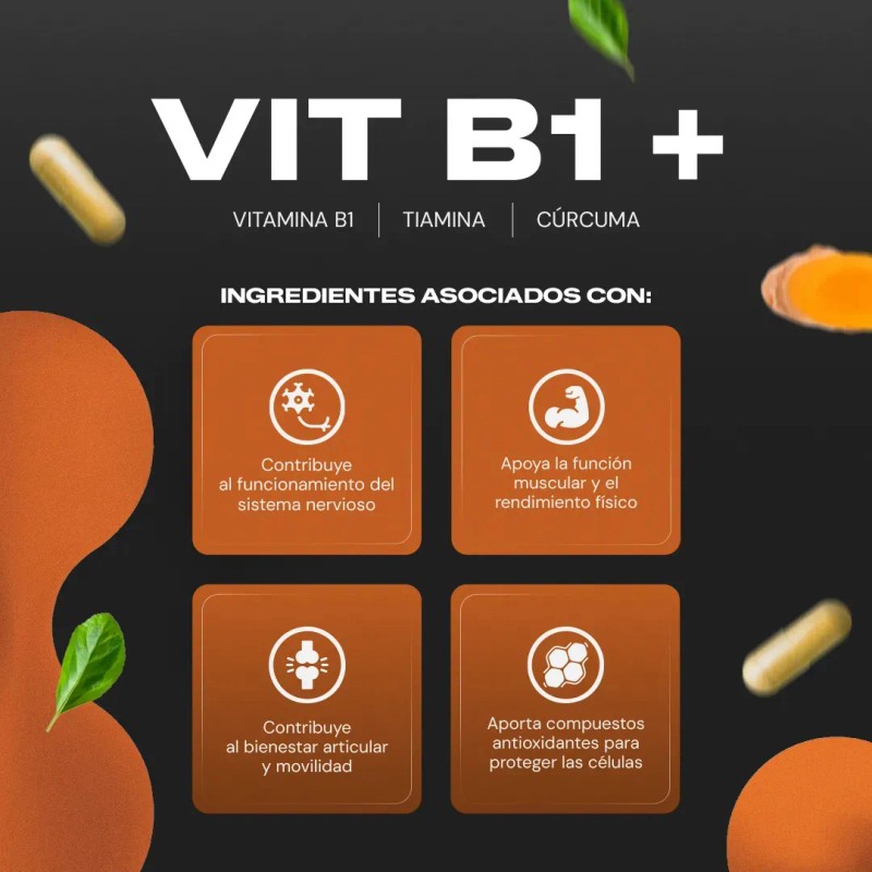 Vital Botanics Cúrcuma Cápsulas 250mg Vitamina 200 Vit Energía Metabolismo
