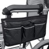 Wheelchair Side Bag, Waterproof Wheelchair Armrest Pouch Bag Organizer Pocket