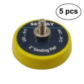 SENRAY 5Pcs 2-Inch Dual-Action Hook & Loop Backing Plate for Sanders and Polishers, 1/4"-20 Thread | 15,000 RPM