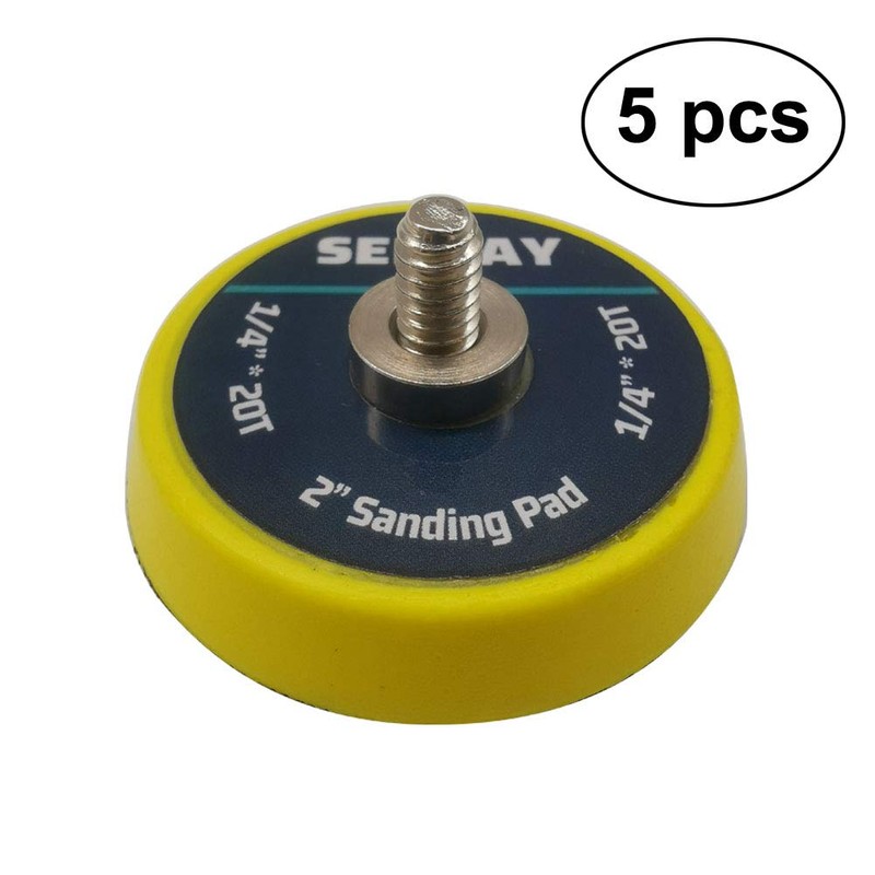 SENRAY 5Pcs 2-Inch Dual-Action Hook & Loop Backing Plate for