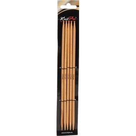 KnitPro KP35118 20 cm x 4.5 mm Basix Double Pointed Needles, Birch