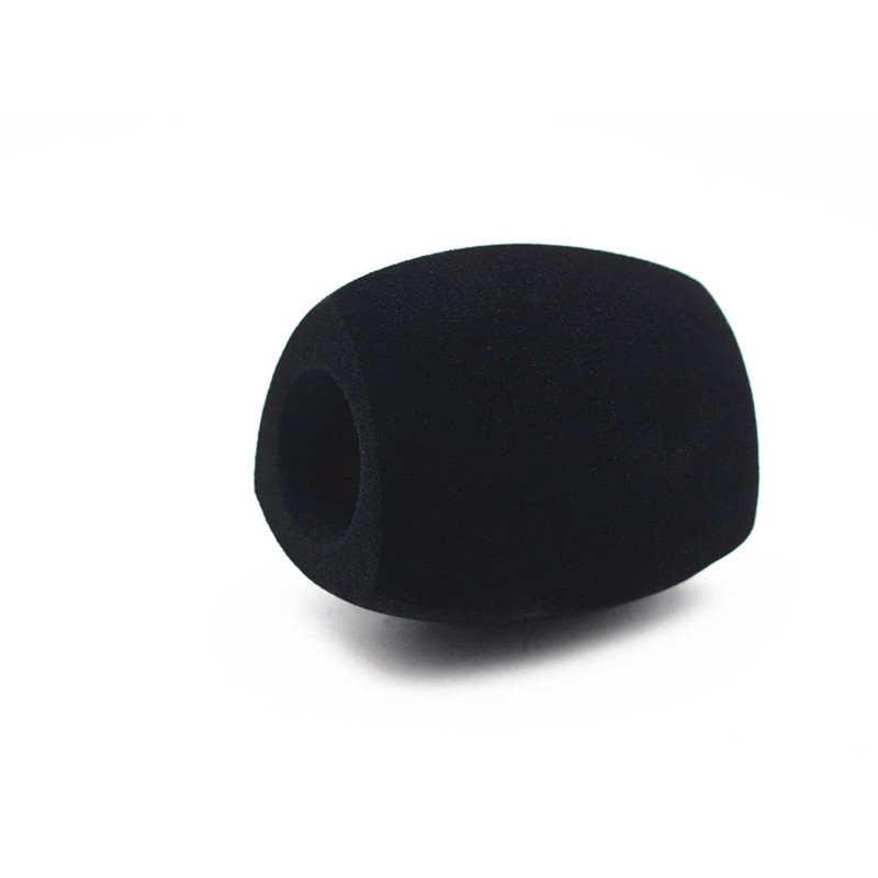 Hxstaald Flocked Mic Foam Windscreen Handheld Microphone Covers Large Mic