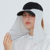 Unisex Sun Protection Neck Shade Mesh Cap Drape Elastic Cooling