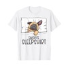 Favorite Sleepshirt, Napping Dog, Pug Pajama T-Shirt