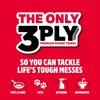 Brawny Tear-A-Square 3-Ply Paper Towels, 6 Double Rolls = 12