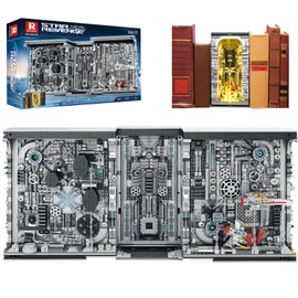 Reobrix Bookend Building Set with Light, Star Planet Book Nook Building Kit 66030, Bookshelf Home Decor, 2879 PCS Booknook Model Toy Kit, Gift for Boys Girls 14+ and Adults