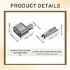 sourcing map 12Set Zipper Latch Slider Retainer Kits, #8 Zinc