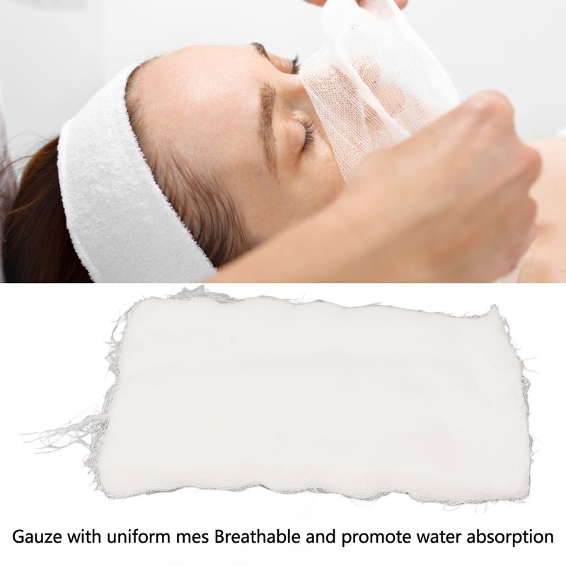 200 Sheets Facial Mask Gauze Breathable Strong Absorption Disposable Thin