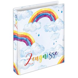 RNK 46775 Rainbow Certificate Ring Binder for DIN A4 Formats with 4-Ring Mechanism, Pack of 1