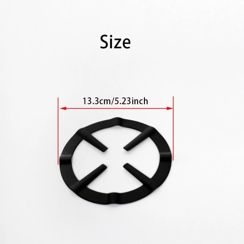 CIV Black Metal Hob Reducer 13.5cm Ideal for Mocha and