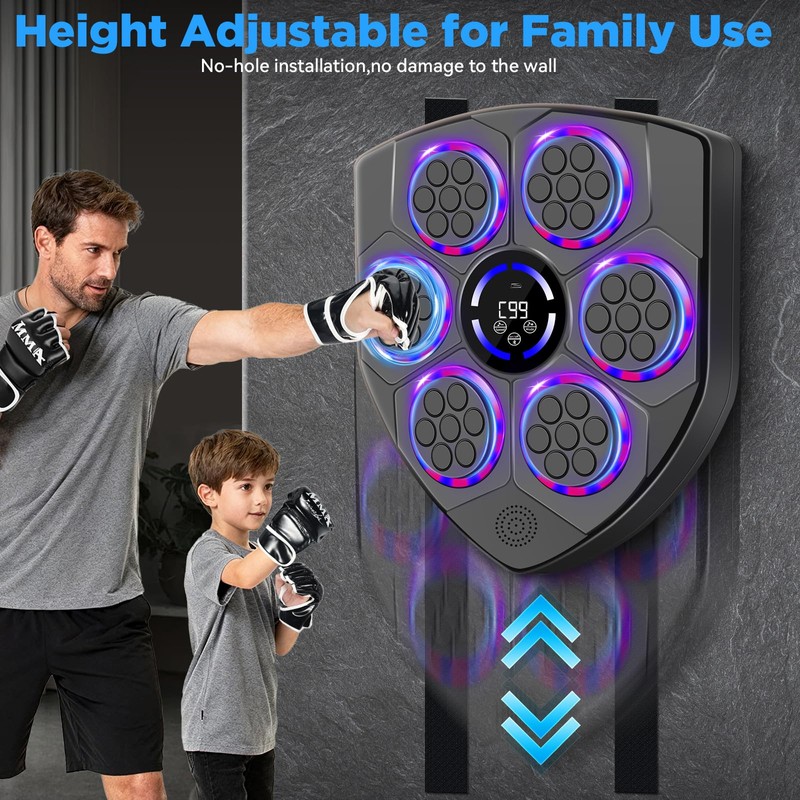 JUOIFIP Music Boxing Machine, Smart Boxing Machine for Adults with