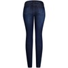 2LUV - Jeans Ajustados de Colores Desgastados para Mujer, Azul