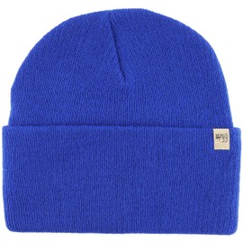 Minus33 Gorro de punto de peso medio, 100% lana merina, cálido sombrero de invierno, Azul marino, Talla única