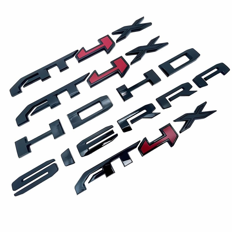 Side Door Rear Tailgate Letters Emblem Badge Replacement for 2023-2024