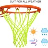 Upgraded Outdoor Glow-in-The-Dark Basketball net - Heavy 12 Circle Standard
