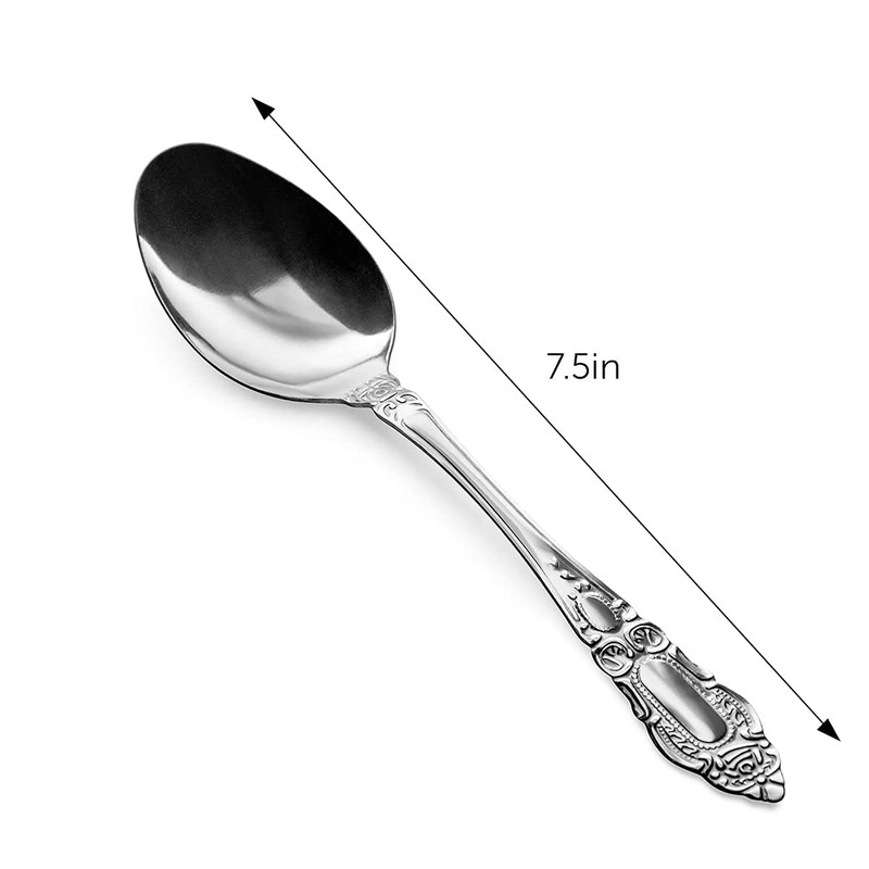 DecorRack 24 pieces Dinner Spoons, Food Grade Stainless Steel Spoons,