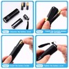 Riakrum 12 Pcs UV Blacklight Flashlights LED Handheld Mini Light